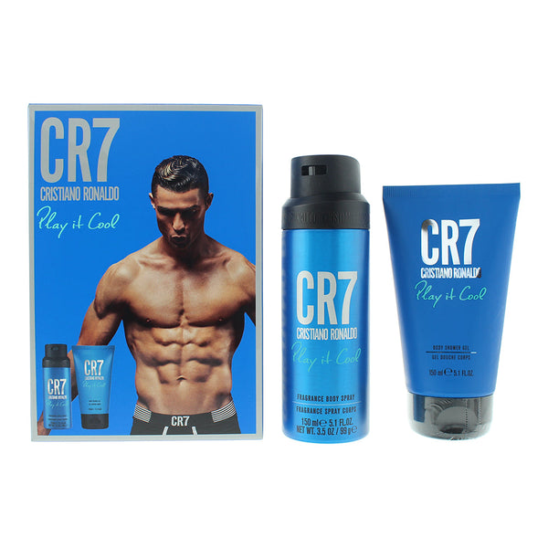 Cristiano Ronaldo CR7 Play It Cool 2 Piece Gift Set: Shower Gel 150ml - Body Spray 150ml