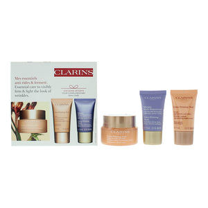 Clarins Extra-Firming 3 Piece Gift Set: Day Cream 50ml - Night Cream 15ml - Fac