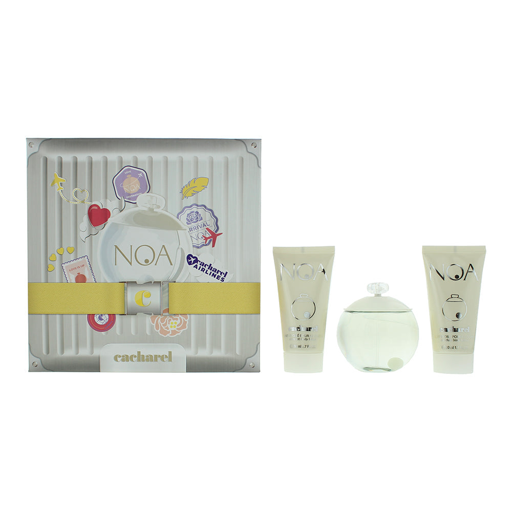 Cacharel Noa 3 Piece Gift Set: Eau De Toilette 100ml - Body Lotion 2 x 50ml