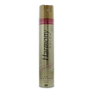 Harmony Gold Max Hold Shine Hair Spray 400ml