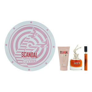 Jean Paul Gaultier Scandal 3 Piece Gift Set: Eau de Parfum 50ml - Body Lotion 75ml - Eau de Parfum 10ml