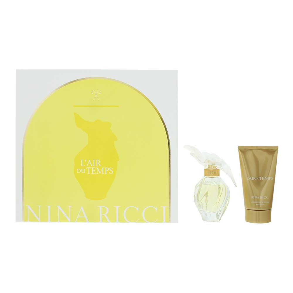 Nina Ricci L'air Du Temps 2 Piece Gift Set: Eau de Toilette 50ml - Body Lotion 75m