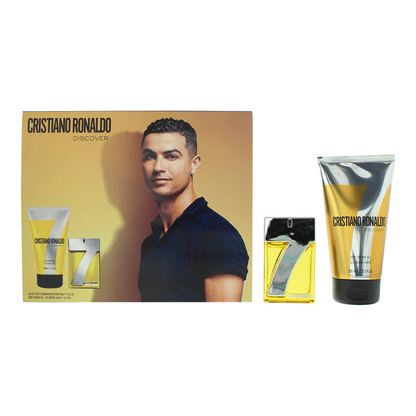 Cristiano Ronaldo CR7 Discover 2 Piece Gift Set: Eau de Toilette 30ml - Shower Gel 150ml