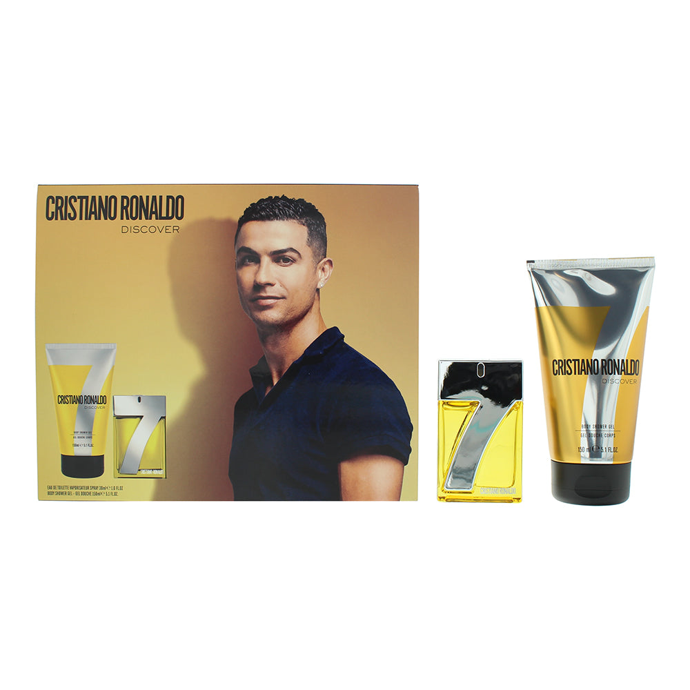 Cristiano Ronaldo CR7 Discover 2 Piece Gift Set: Eau de Toilette 30ml - Shower Gel 150ml