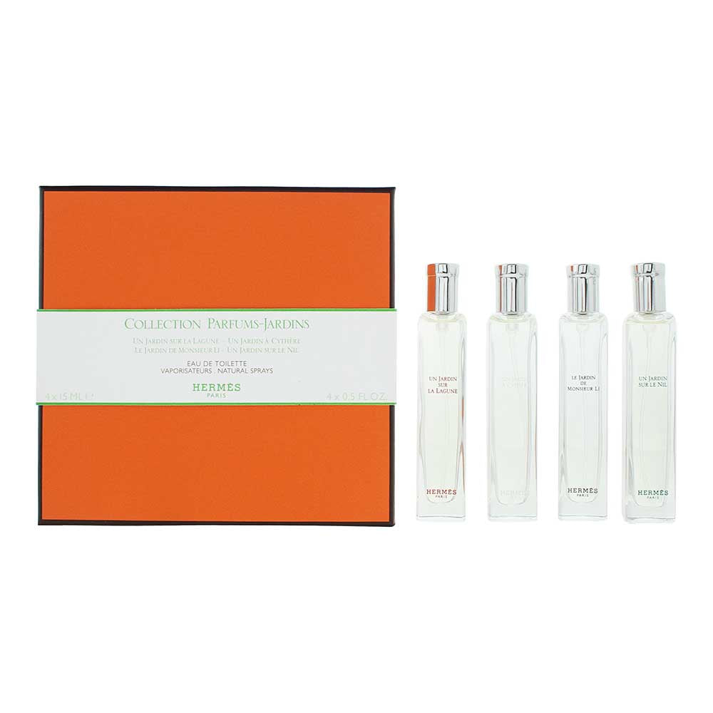 Hermès Un Jardin 4 Piece Gift Set: Un Jardin a Cythere Eau De Toilette 15ml - Un Ja Eau De Toilette 15ml - Eau De Toilette 15ml - Eau De Toilette 15ml