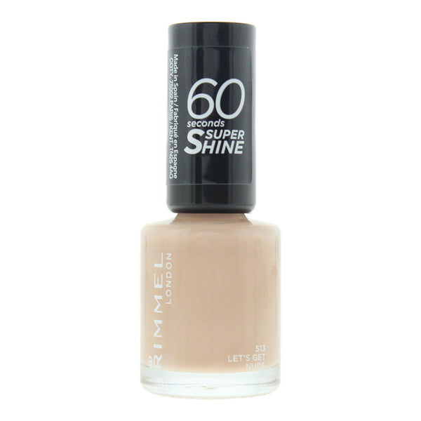 Rimmel 60 Seconds Super Shine 513 Let's Get Nude Nail Polish 8ml