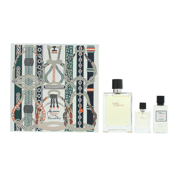Hermès Terre D'hermès 3 Piece Gift Set: Eau de Toilette 100ml - Eau de Toilette 12.5ml - Aftershave Lotion 40ml