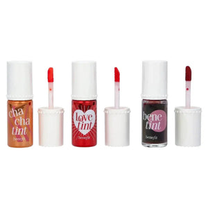 Benefit Tint Set: Chachatint Cheek & Lip Stain Orange 6ml + Red 6ml +