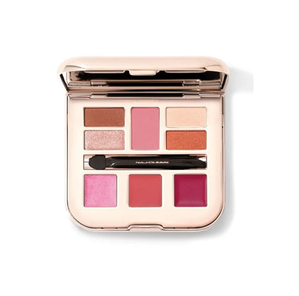 Naj-Oleari Set: Powder Blush + 4 Eyeshadows + Brush +