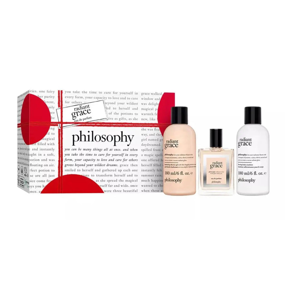 Philosophy Radiant Grace Set: 1 X Edp Spray 60Ml / 1 X Firming Body Emulsion 180Ml /