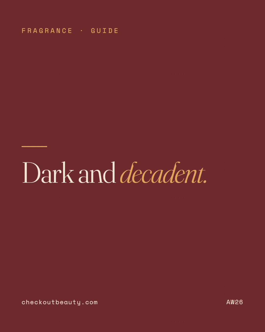 Dark and Vampy Autumn Fragrances to Wear This October