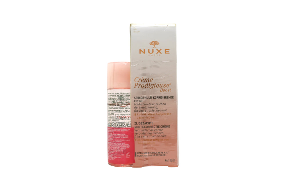 Nuxe Creme Prodigieuse Gift Set 40ml Boost Multi-Correction Silky Cream + 40ml Very Rose 3 in 1 Soothing Micellar Water