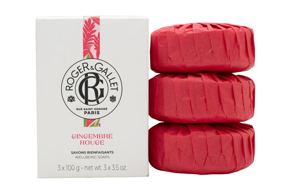 Roger & Gallet Gingembre Rouge Soap 3 x 100g