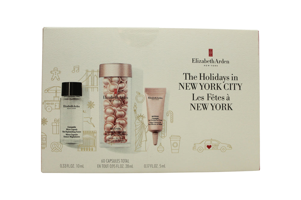 Elizabeth Arden Ceramide Gift Set 60 Capsules Retinol Ceramide Serum + 10ml Ceramide Micro Capsules Essence + 5ml Retinol Ceramide Eye Cream
