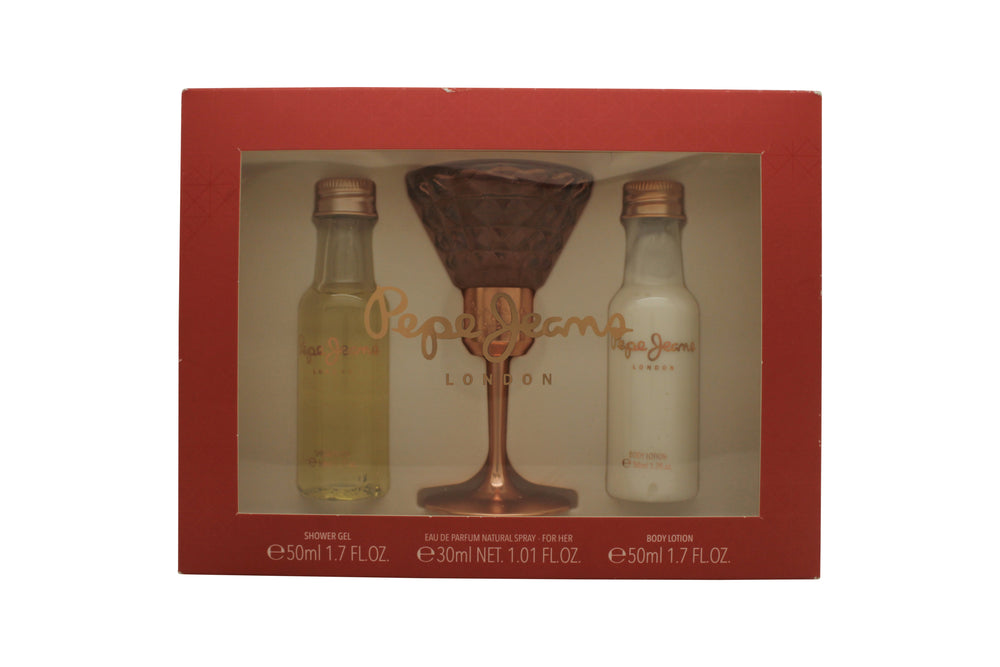 Pepe Jeans For Her Gift Set 30ml EDP + 50ml Body Lotion + 50ml Shower Gel