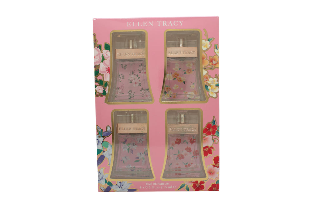 Ellen Tracy Gift Set 15ml Bloom EDP + 15ml Dashing EDP + 15ml Luminous EDP + 15ml Sparkling EDP