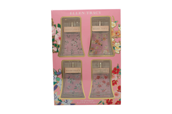 Ellen Tracy Gift Set 15ml Bloom EDP + 15ml Dashing EDP + 15ml Luminous EDP + 15ml Sparkling EDP