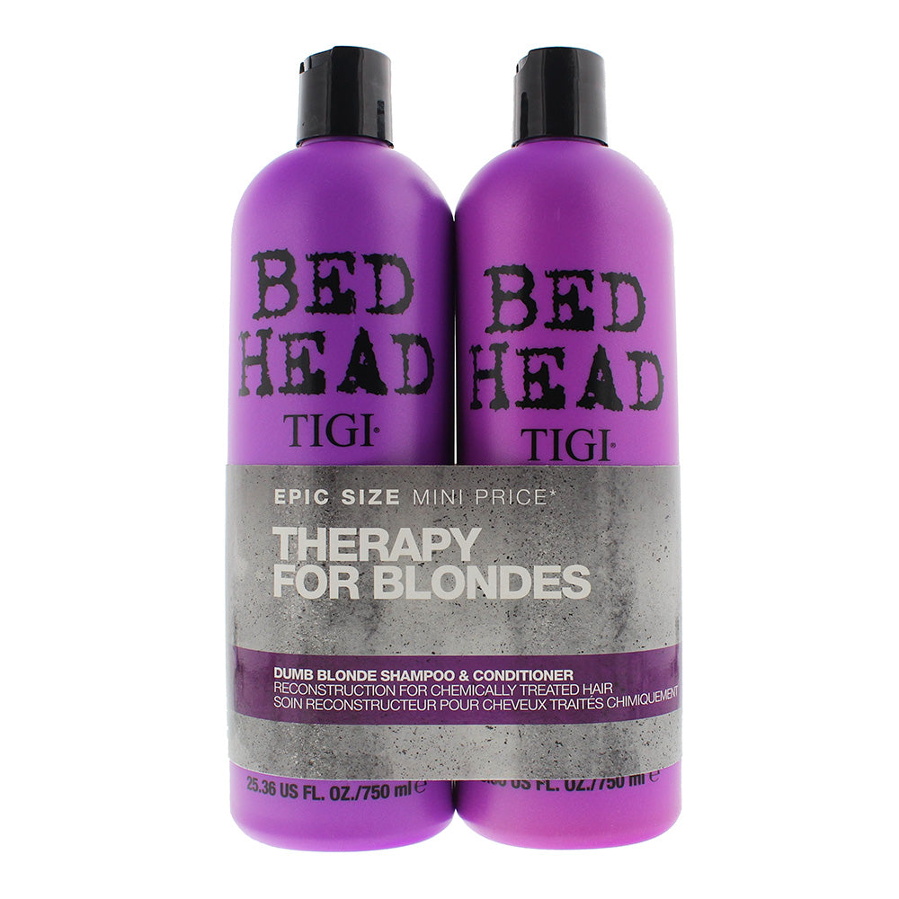 Tigi Bed Head Dumb Blonde Shampoo Conditioner 750ml Duo Pack