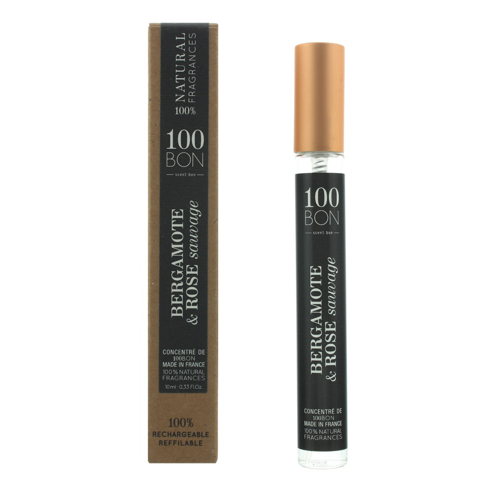 100 Bon Bergamote Rose Sauvage Concentré Refillable Eau De Parfum 10ml