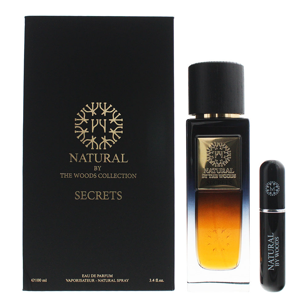 Natural by The Woods Collection Secrets 2 Piece Set Eau de Parfum 100ml Travel Atomiser