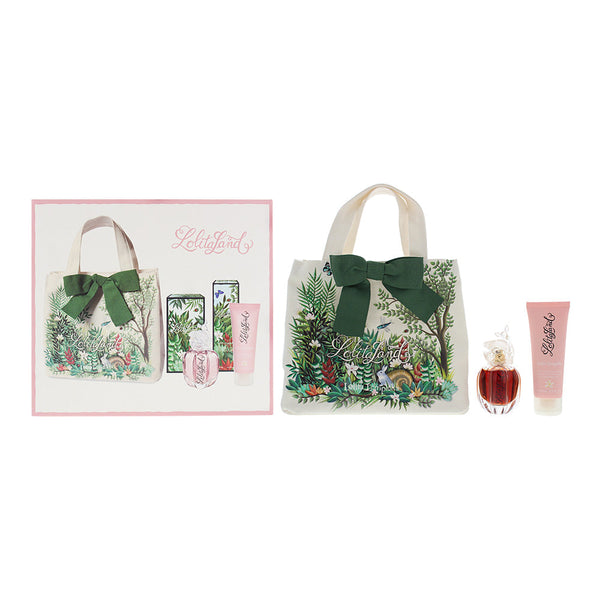 Lolita Lempicka Lolitaland 3 Piece Set Eau de Parfum 40ml Body Lotion 75ml Tote