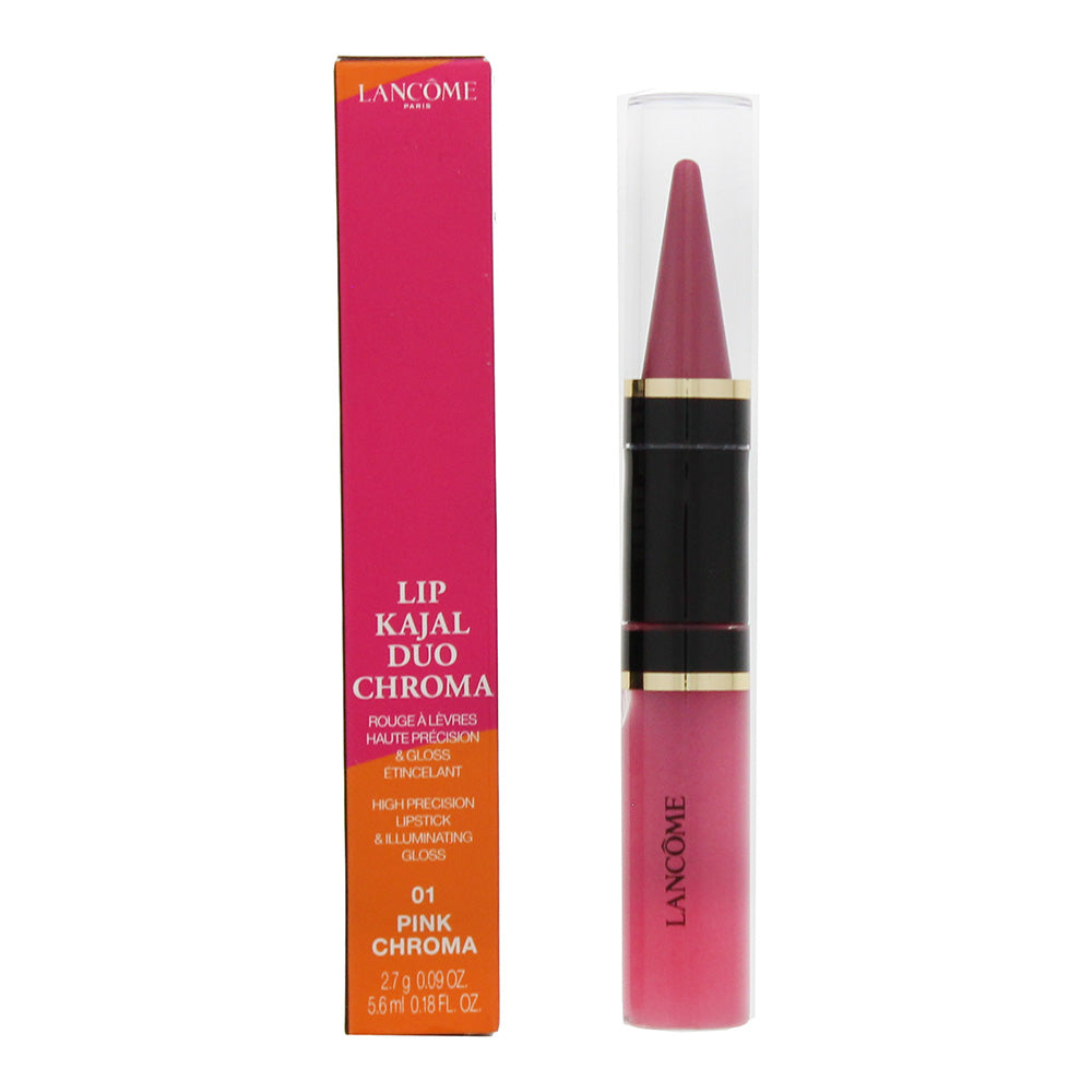 Lancôme Lip Kajal Duo Chroma 01 Pink Chroma High Precision Lipstick 2.7g Illuminating Gloss 5.6ml