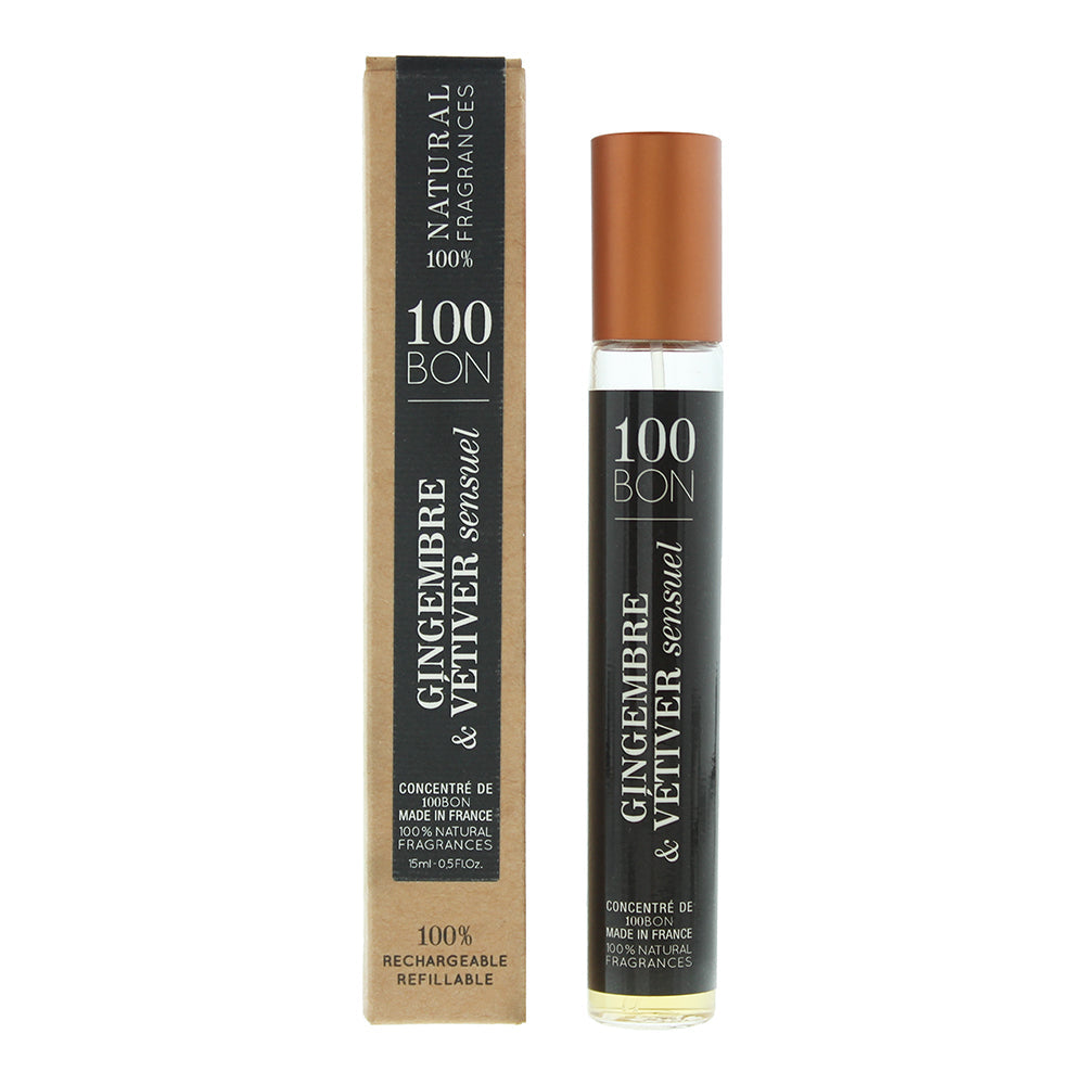 100 Bon Gingembre Vetiver Sensuel Refillable Eau De Parfum 15ml