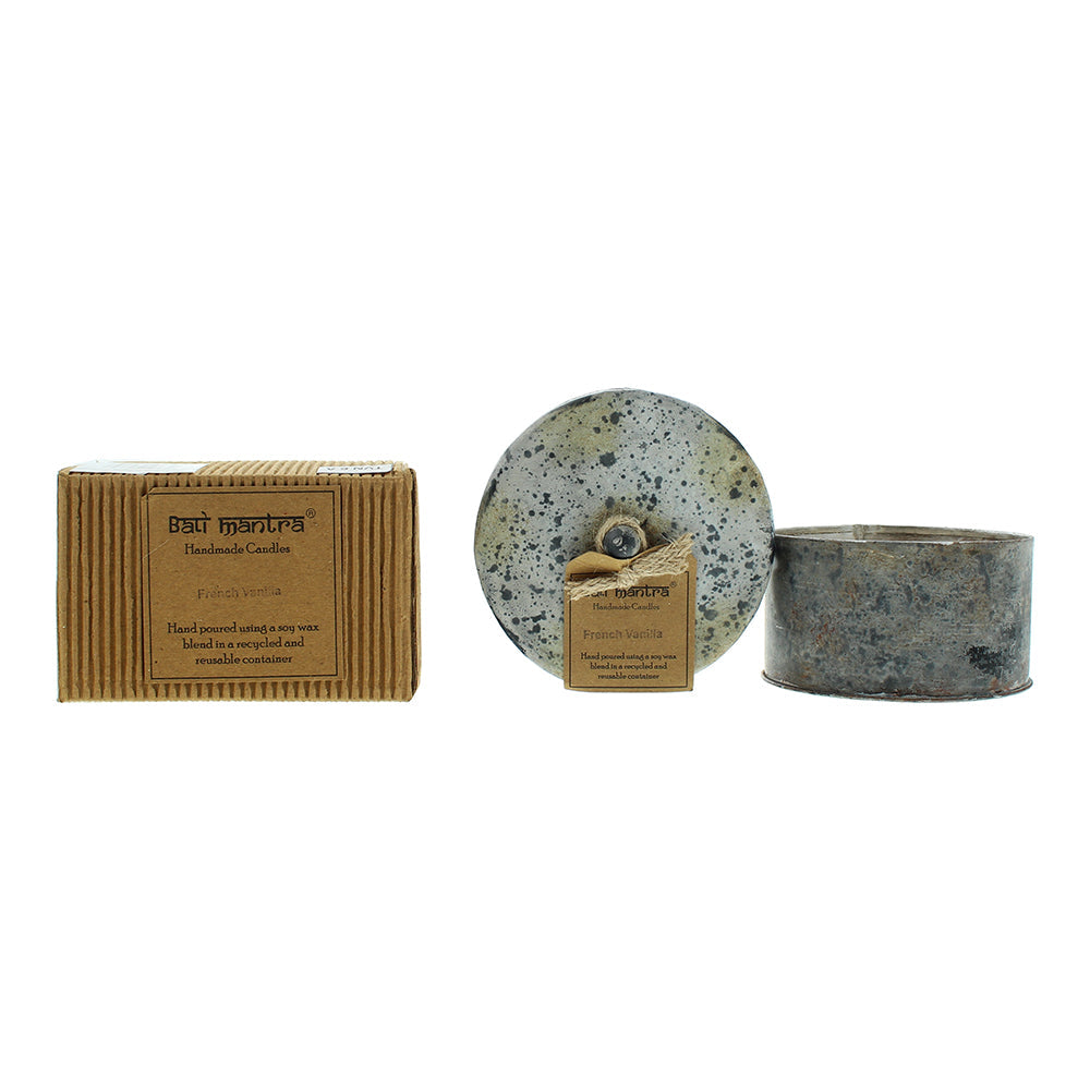 Bali Mantra Victorian Tin Round French Vanilla Candle 280G