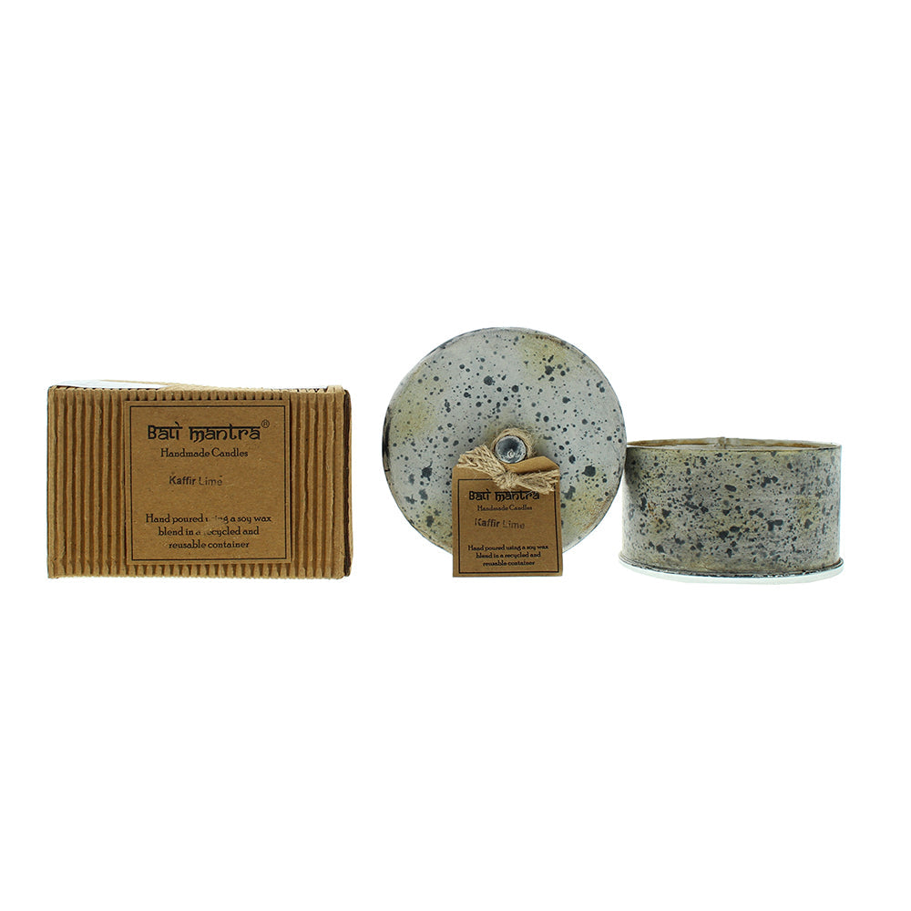 Bali Mantra Victorian Tin Round Kafir Lime Candle 280G