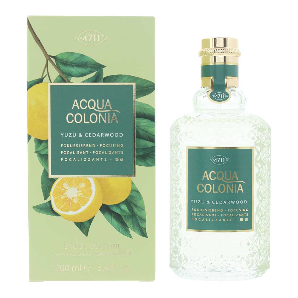 4711 Acqua Colonia Yuzu Cedarwood Eau De Cologne 100ml