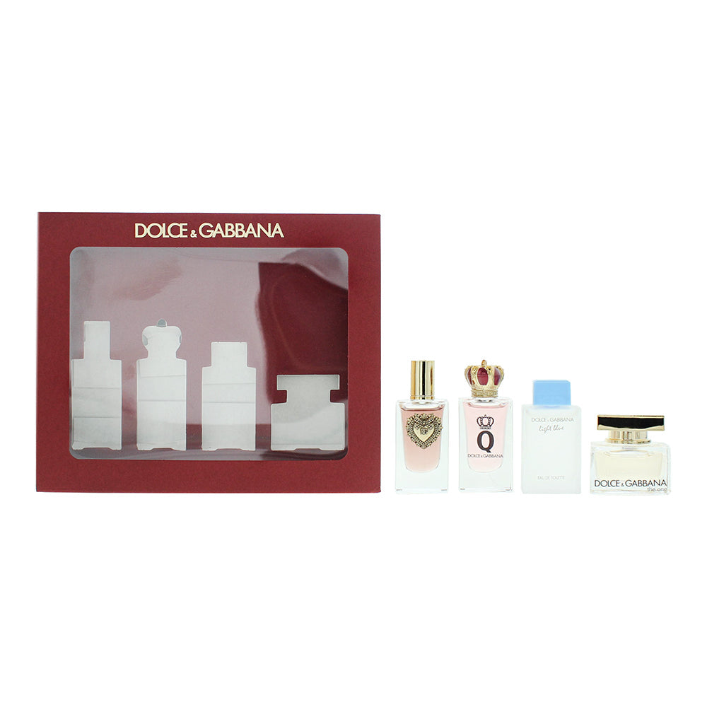 Dolce Gabbana Miniat 4 Piece Gift Set: Devotion Eau de Parfum 5ml - Q Eau de P