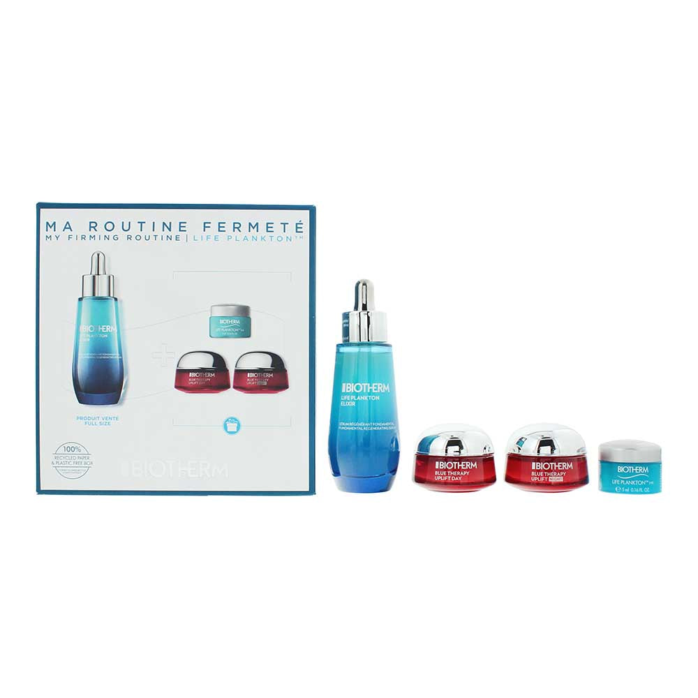 Biotherm Life Plankton 4 Piece Gift Set: Day Cream 15ml - Night Cream 15ml - Elixir 50ml - Eye Cream 5ml