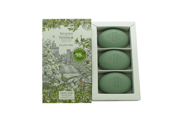Woods of Windsor Lily of the Valley Soap 3 x 60g