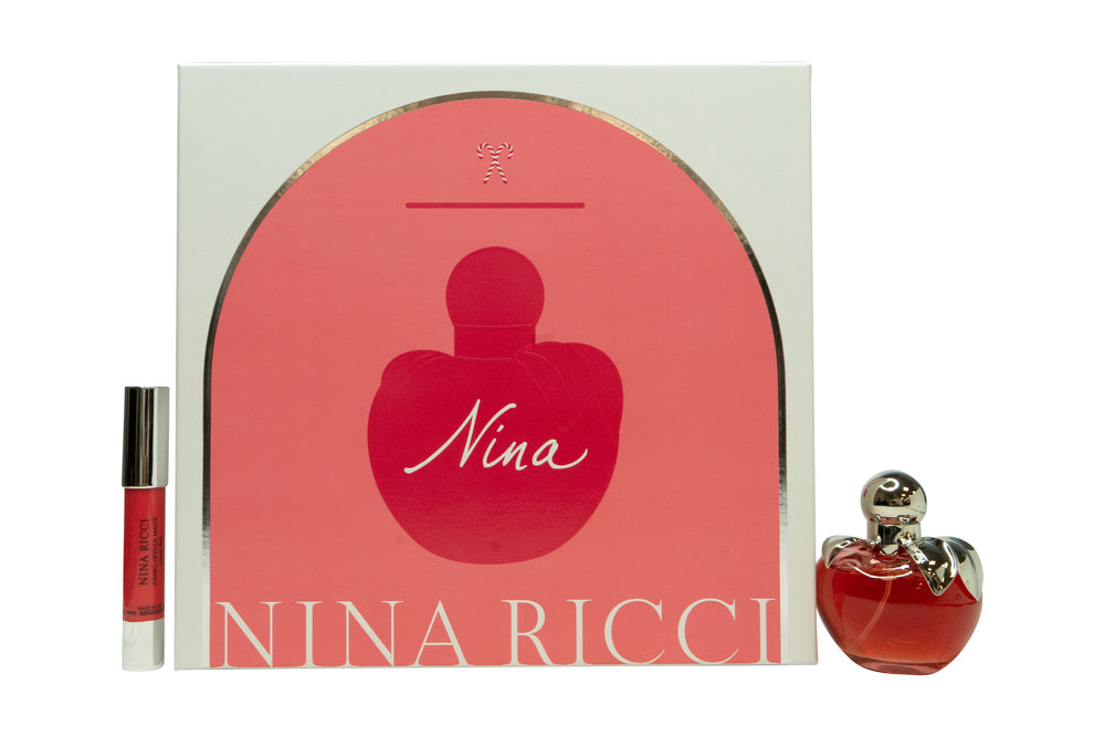 Nina Ricci Nina Gift Set 50ml EDT + 2.5g Its Lipstick - Iconic Pink