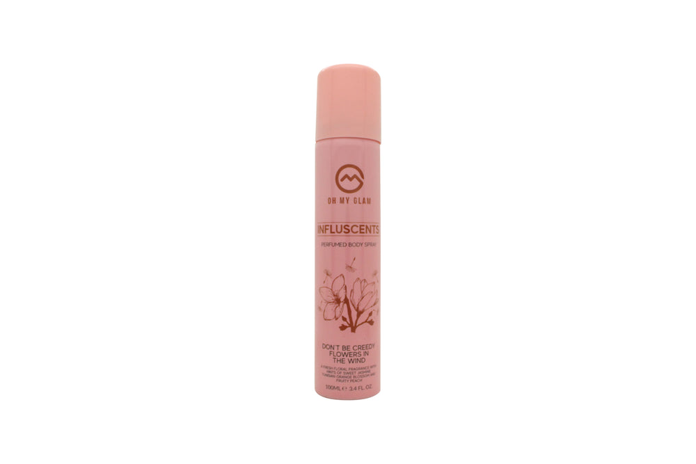 Oh My Glam Influscents Body Spray 100ml - Don't Be Creedy: Flowers In The Wind