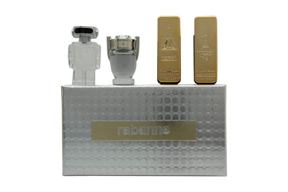 Paco Rabanne Miniatures For Him Gift Set 5ml 1 Million EDT + 5ml 1 Million Elixir EDP + 5ml Invictus EDT + 5ml Phantom EDT