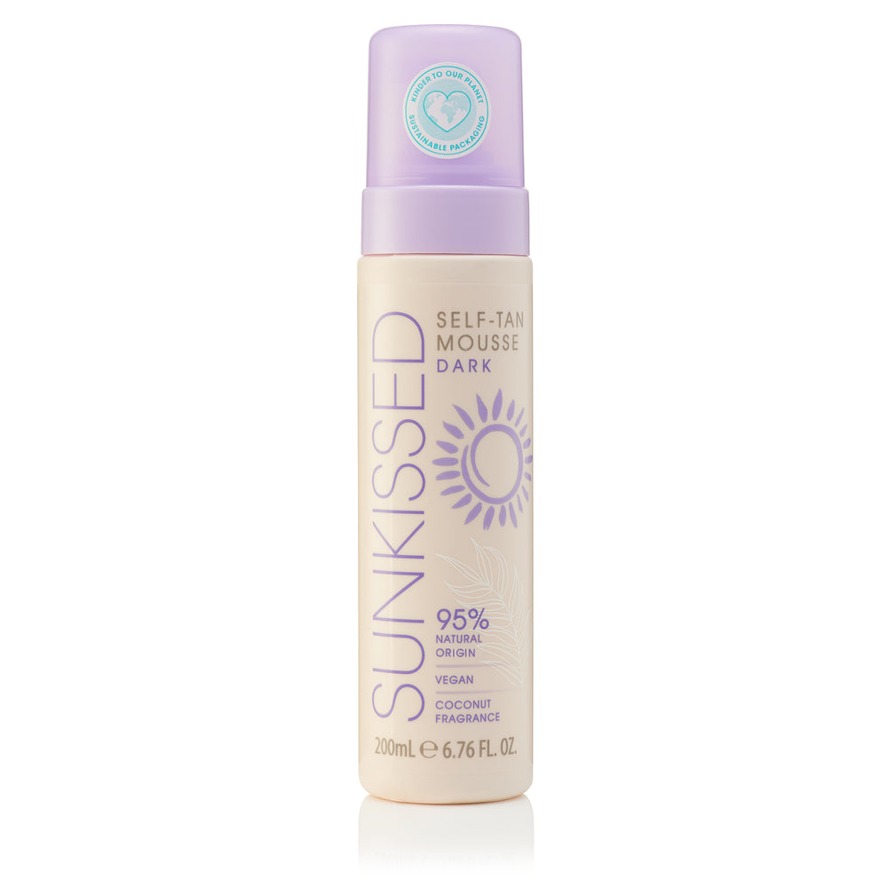 Sunkissed 95 Percent Natural Self Tan Mousse 200ml - Dark