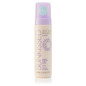 Sunkissed 95 Percent Natural Self Tan Mousse 200ml - Dark