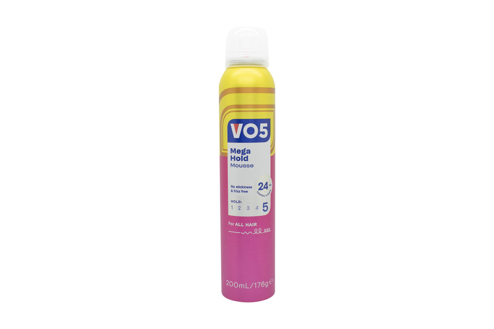 VO5 Mega Hold Styling Mousse 200ml