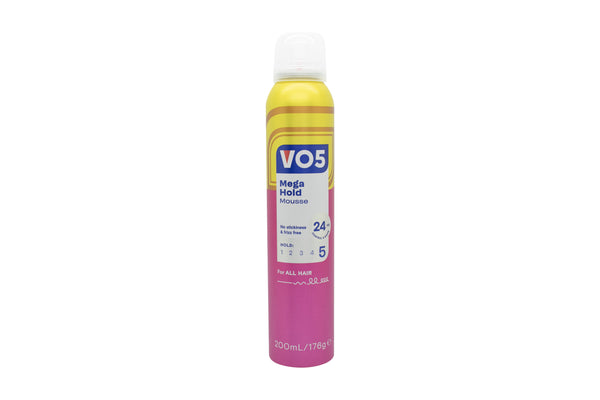 VO5 Mega Hold Styling Mousse 200ml