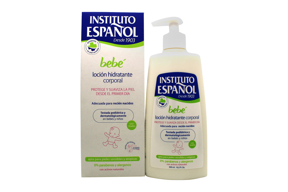 Instituto Español Bebé Baby Moisturizing Body Lotion Newborn Sensitive Skin Without Allergens 300ml