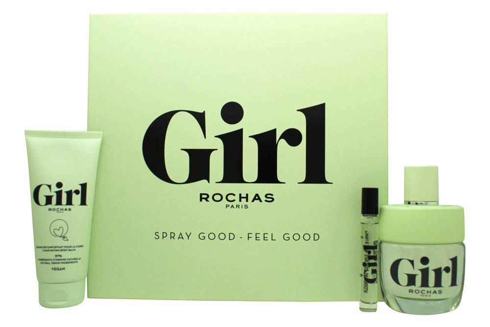 Rochas Girl Gift Set 100ml EDT + 7.5ml EDT + 100ml Body Lotion