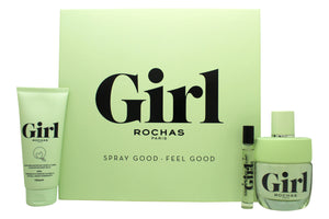 Rochas Girl Gift Set 100ml EDT + 7.5ml EDT + 100ml Body Lotion