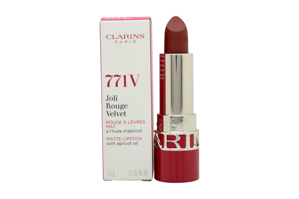 Clarins Matte Joli Rouge Velvet Lipstick 3.5g - 771V Dahlia Red