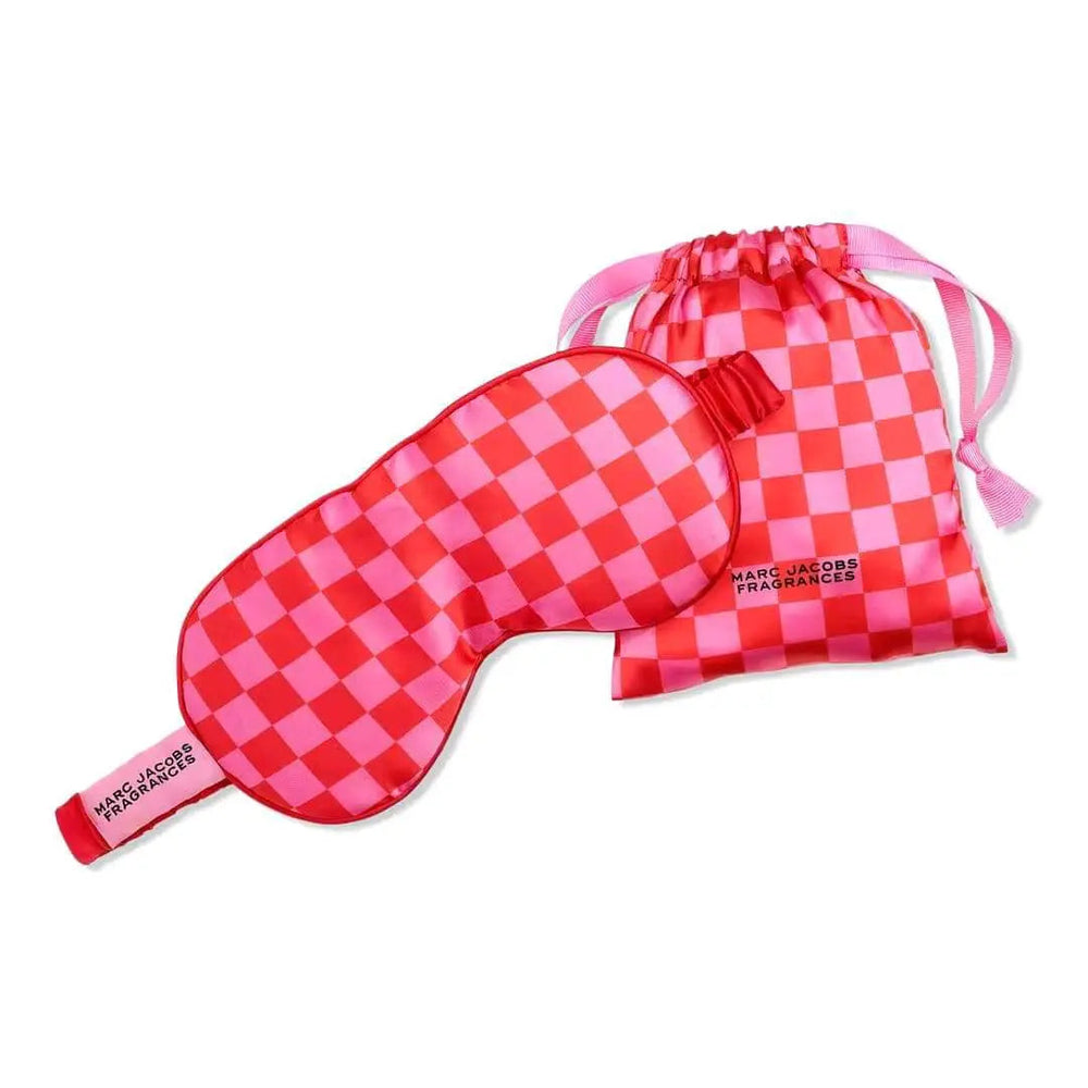 Marc Jacobs Pink & Red Checkerboard Eye Mask