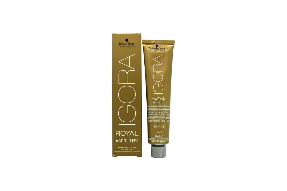 Schwarzkopf Igora Royal Absolutes Anti-Age Permanent Color Creme 60ml - 6-70