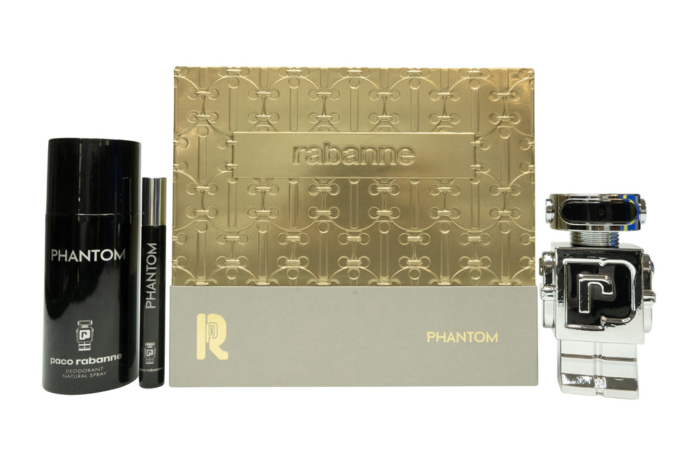 Paco Rabanne Phantom Gift Set 50ml EDT + 10ml EDT + 150ml Deodorant Spray