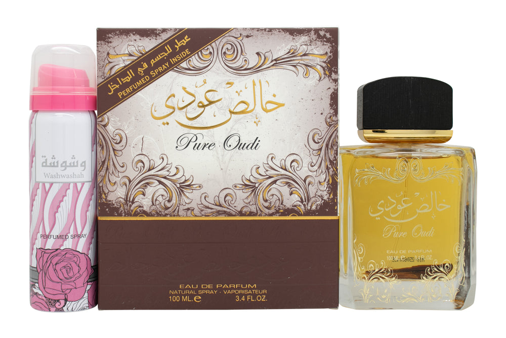 Lattafa Perfumes Pure Oudi Gift Set 100ml EDP + 50ml Deodorant Spray