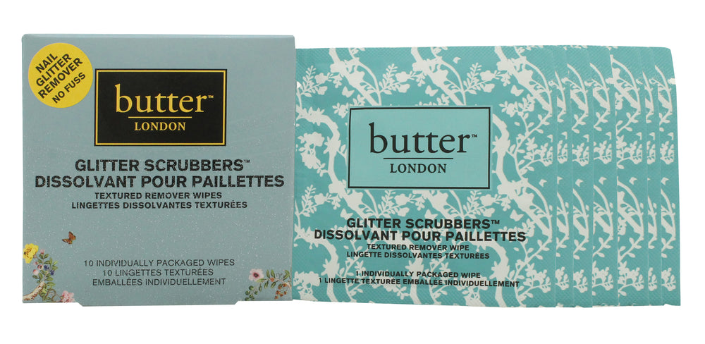 Butter London Scrubbers 2in1 Prep & Remover Wraps 10 Pieces