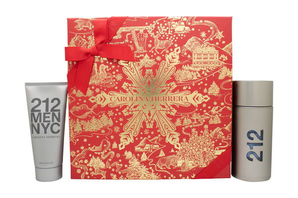 Carolina Herrera 212 NYC Men Gift Set 100ml EDT + 100ml Aftershave Gel